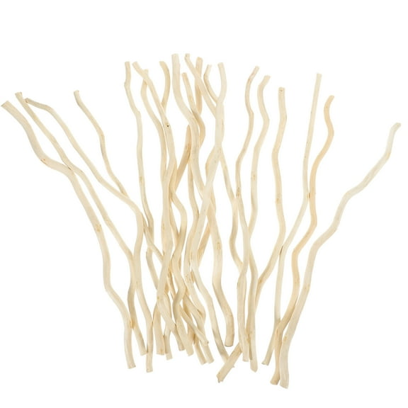 UPOUART DIY Craft Sticks Wood Sticks White 20Pcs