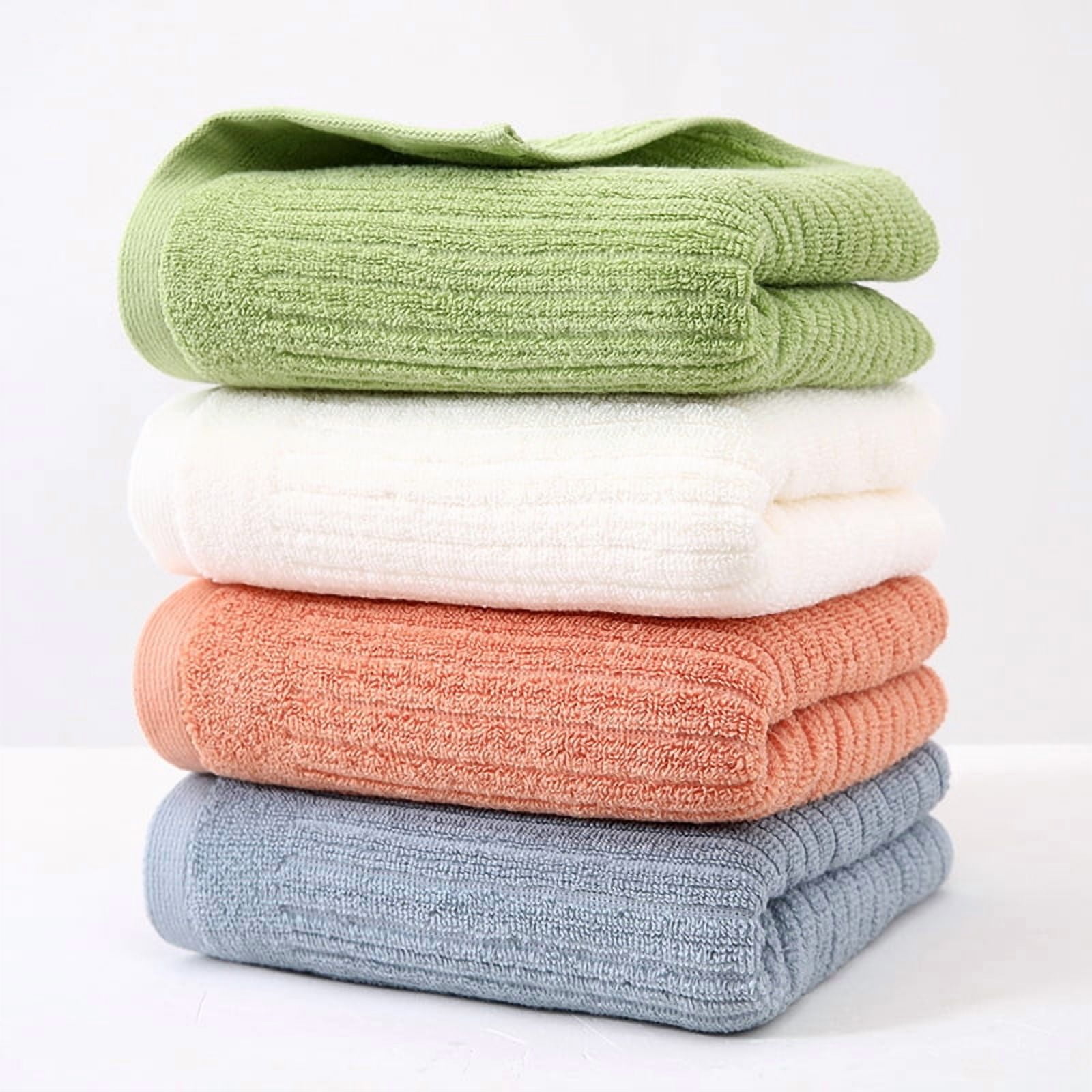 Namzi Body Towel Set, 6-Pcs orange Bathroom Face Towels, 34*72cm Cotton Soft Towels for Bathroom, Absorbent & Durable, Ideal for Daily Use .