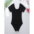 thumbnail image 5 of Aislor Kids Girls' Short Sleeves Ballet Leotard Cotton Jumpsuit Training Dancewear, 5 of 7