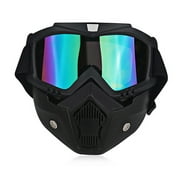Modular Motocross Goggles Face Cover Shield Motorcycle ATV Off Road Racing Eyewear Glasses
