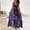 Purple, variant on Nrmvnmi Women's Sleeveless Sundresses Spring Tropical Cocktail Long Max Dress V Neck Leaf Print Summer Going Out Wedding Dresses Purple-S