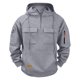 thumbnail image 4 of pstuiky camisas de manga larga para hombre, Sudadera con capucha, cremallera de un cuarto y múltiples bolsillos de manga larga de color liso para hombre Tops casuales para hombres xxxl, 4 of 4