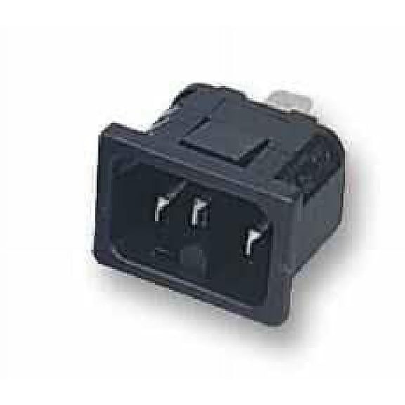 BULGIN LIMITED - IEC Panel Socket Snap Fit Black