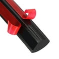 thumbnail image 1 of Uxcell 1/2"x1/2"x118" Moldura de pared flexible de esquina redonda doble autoadhesiva negra, 1 of 6