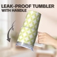 thumbnail image 5 of 20oz Insulated Travel Cup Stainless Steel With Handle Geometric Double Wall Leak Proof Tumbler Comes With Straw Lid, 5 of 5