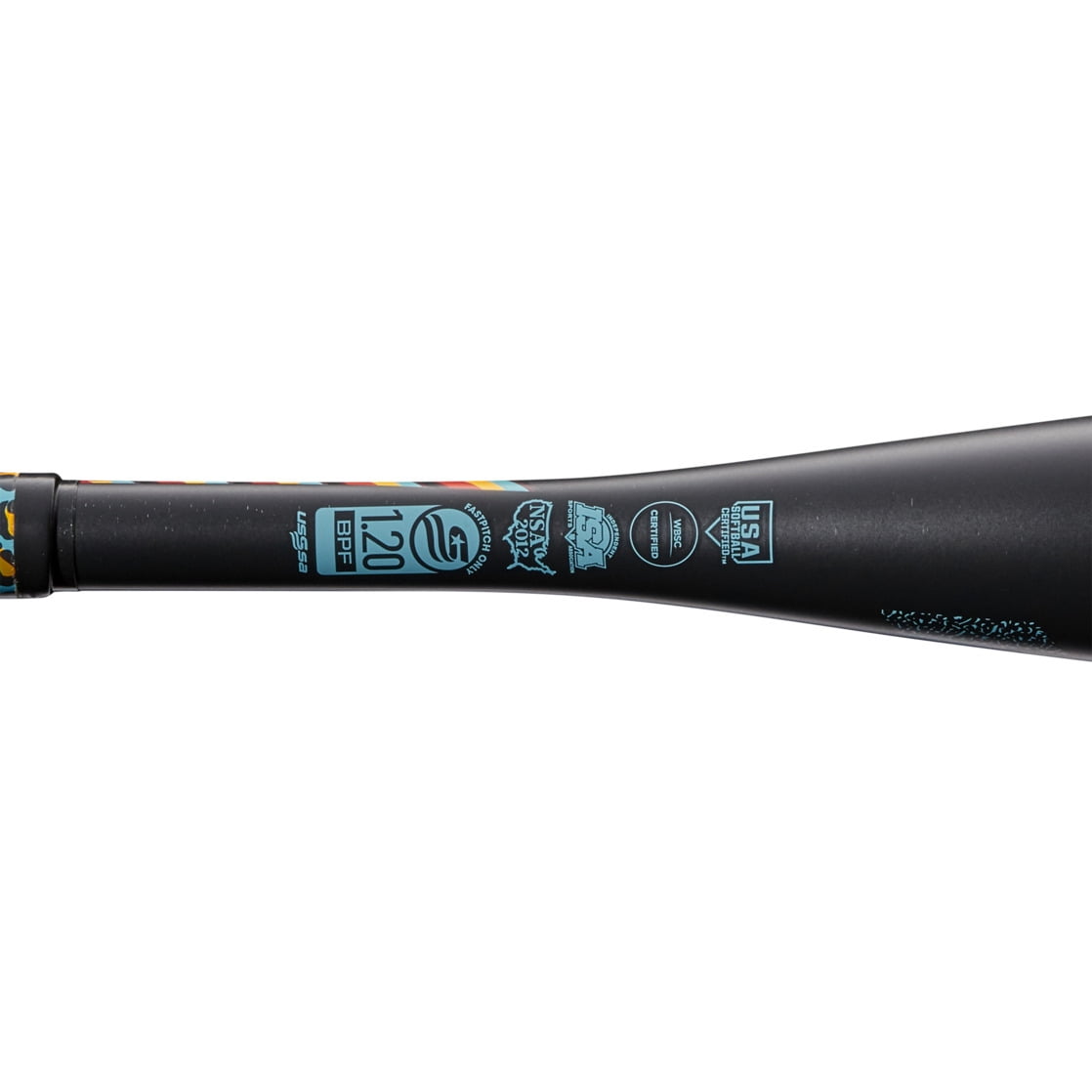 Louisville Slugger Diva Fastpitch Softball Bat, (-11.5), 27 in / 15.5 oz, Tiger Print, 2022