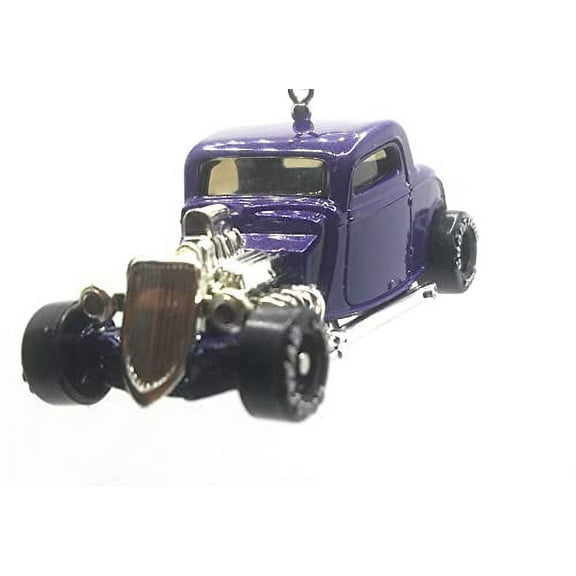 Christmas Ornament for 1933 Ford Coupe Purple