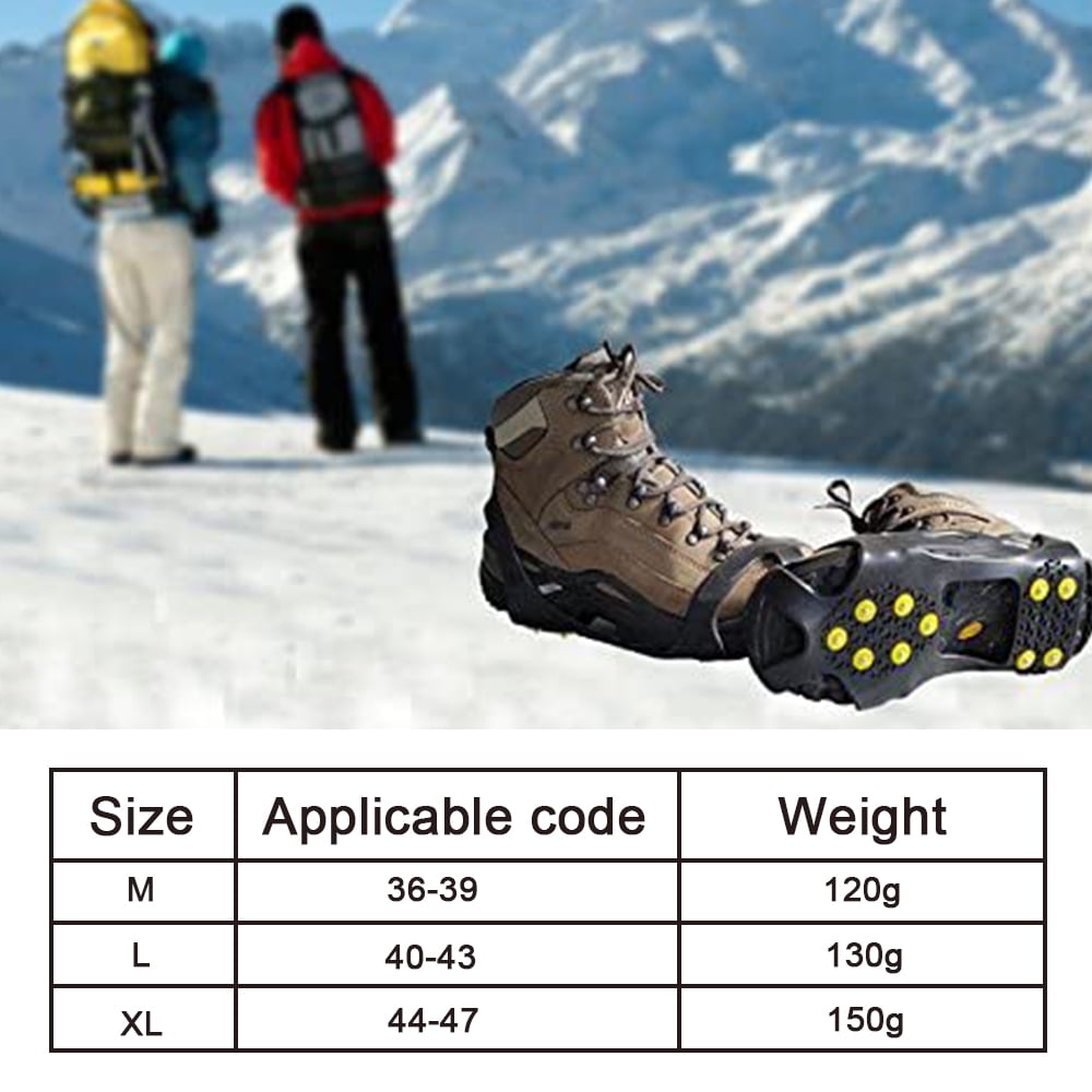 spikes on mountaineering boots