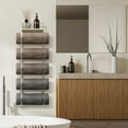 thumbnail image 4 of Five Level Bathroom Towel Rack Holder and Organizer - Silver, 4 of 11