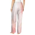 thumbnail image 3 of Balery Pink Marble print Women's Pajama Pants,Ultra Lightweight Pjs,Lounge Pant-Small, 3 of 9