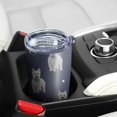 thumbnail image 5 of 20 Oz West Highland White Terrier Coffee Tumbler Double Wall Insulated Stainless Steel Water Bottle | Metal Reusable Thermoses Flask with Cup Cap | Leak & Sweat Proof with Anti-Dust Lid, 5 of 7