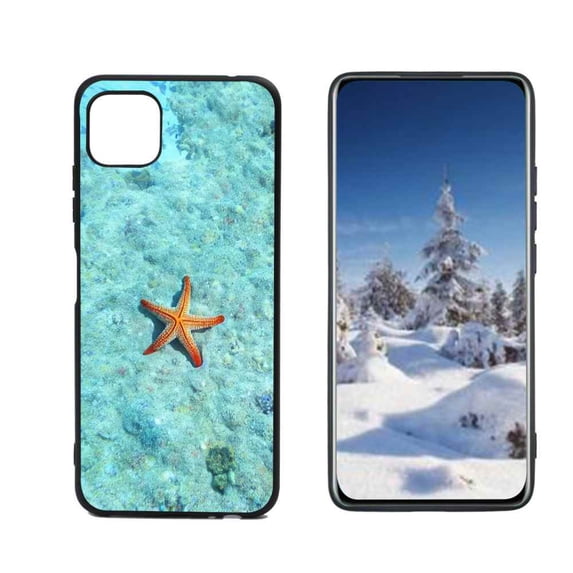 Compatible with Samsung Galaxy A22 5G Phone Case, starfish-fish-453 Case Silicone Protective for Teen Girl Boy Case for Samsung Galaxy A22 5G
