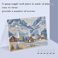 thumbnail image 3 of Yayeee Toggle Light Switch Wall Plate 2-Gang 4.56"x4.48" Decorative Outlet Cover, Winter Mountain, 3 of 7