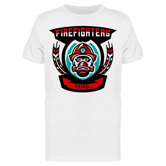 Fireman With Mask Gas Tee Men's -Image by Shutterstock