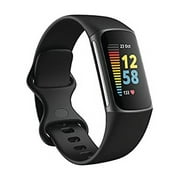 Fitbit Charge 5 Advanced Fitness & Health Tracker with Built-in GPS, Stress Management Tools, Sleep Tracking, 24/7 Heart Rate and More, Black/Graphite, One Size (S &L Bands Included)