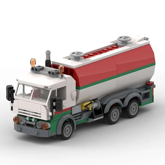 Remocguys Tanker Truck Mould Building Set Compatible with Lego Semi Trucks Model Brick Realistic Car Toy for Boys Age 8-12 228pcs