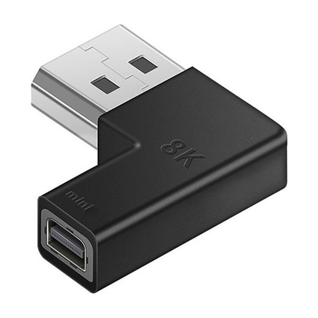 fastboy Computer Displayport 1.4 Extension Adapter Home Hotel 4K 120/144Hz 8K Converter Desktop PC Conversion Connection Accessory Type 3 Elbow