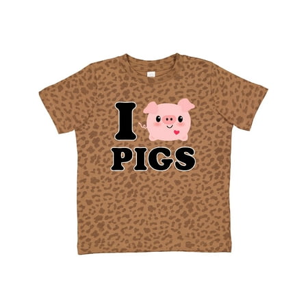 

Inktastic I Love Pigs Gift Toddler Boy or Toddler Girl T-Shirt