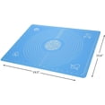 thumbnail image 3 of Alfombrilla de silicona para hornear para masa de repostería con medidas, 19,7 x 15,7 pulgadas, sin BPA, antiadherente y antideslizante, color azul, suministros para hornear para hornear pasteles de, 3 of 7