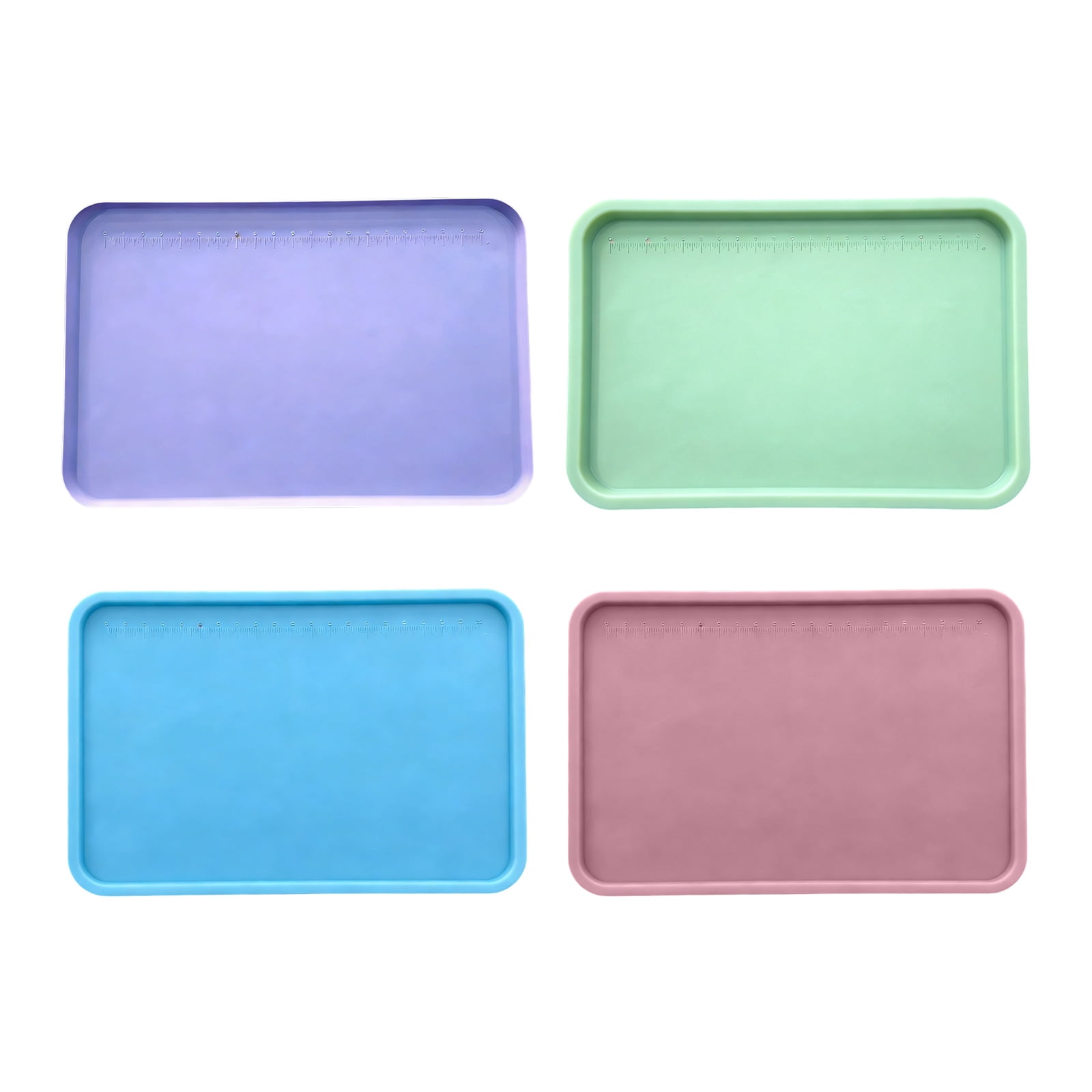 Silicone Craft Mat with Raised Edges to Contain Liquids and Keep Workspaces Cleaning for Projects