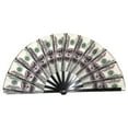 thumbnail image 1 of 33cm Reflective Folding Fan Reflective Kung Fu Fan Gifts Stage Performance A7T2, 1 of 8