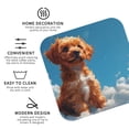 thumbnail image 3 of Kdxio Blue Sky Cloud Puppy Funny Coasters,4 Pcs Leather Coasters,Housewarming Gifts,Protect Furniture from Water Marks Scratch and Damage, 3 of 6