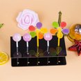 thumbnail image 4 of Toystoory Soporte para piruletas de 2 piezas con diseño de 15 agujeros Decoración de fiesta reutilizable Blanco negro, 4 of 6