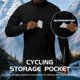 thumbnail image 4 of Chaqueta Hombres en bicicleta Chaqueta A Prueba de Viento Suave Tibia Forro de Vellón Múltiple Chaqueta de Invierno Con Detalla reflectantes, 4 of 7