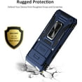 thumbnail image 5 of for Google Pixel 8 Case with Slide Camera Cover Drop Tested Military Grade Heavy Duty Protective Sturdy Rotate Ring Kickstand Phone Case for Google Pixel 8(Blue), 5 of 7
