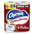 thumbnail image 1 of Charmin - Ultra Strong Papel Higiénico, 6 Mega Rollos, 220 Hojas por Rollo, Extra Fuerte y Duradero, No Atascable, Apto para Fosas Sépticas, 1 of 7