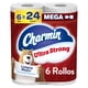 thumbnail image 1 of Charmin - Ultra Strong Papel Higiénico, 6 Mega Rollos, 220 Hojas por Rollo, Extra Fuerte y Duradero, No Atascable, Apto para Fosas Sépticas, 1 of 7