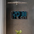 thumbnail image 4 of Réveil Mural Numérique, Réveil Électronique à Écran LED avec Luminosité Réglable, Affichage Multifonctionnel Horloge de Table 12/24 H, Horloge de Décoration Murale, 4 of 7