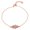 Pink, variant on 925 Sterling Silver White CZ Hamsa Evil Eye Link Chain Bracelet