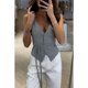 thumbnail image 1 of -Chaleco vaquero azul Vintage para mujer, ropa de calle, moda coreana, chaqueta vaquera sin mangas, Top elegante, Y2k, verano 2024, 1 of 5
