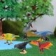 thumbnail image 2 of 5x Toy Loro Adornos de escritorio Sunnimix Juego de pájaros para jardín Salvaje simulado, 2 of 8