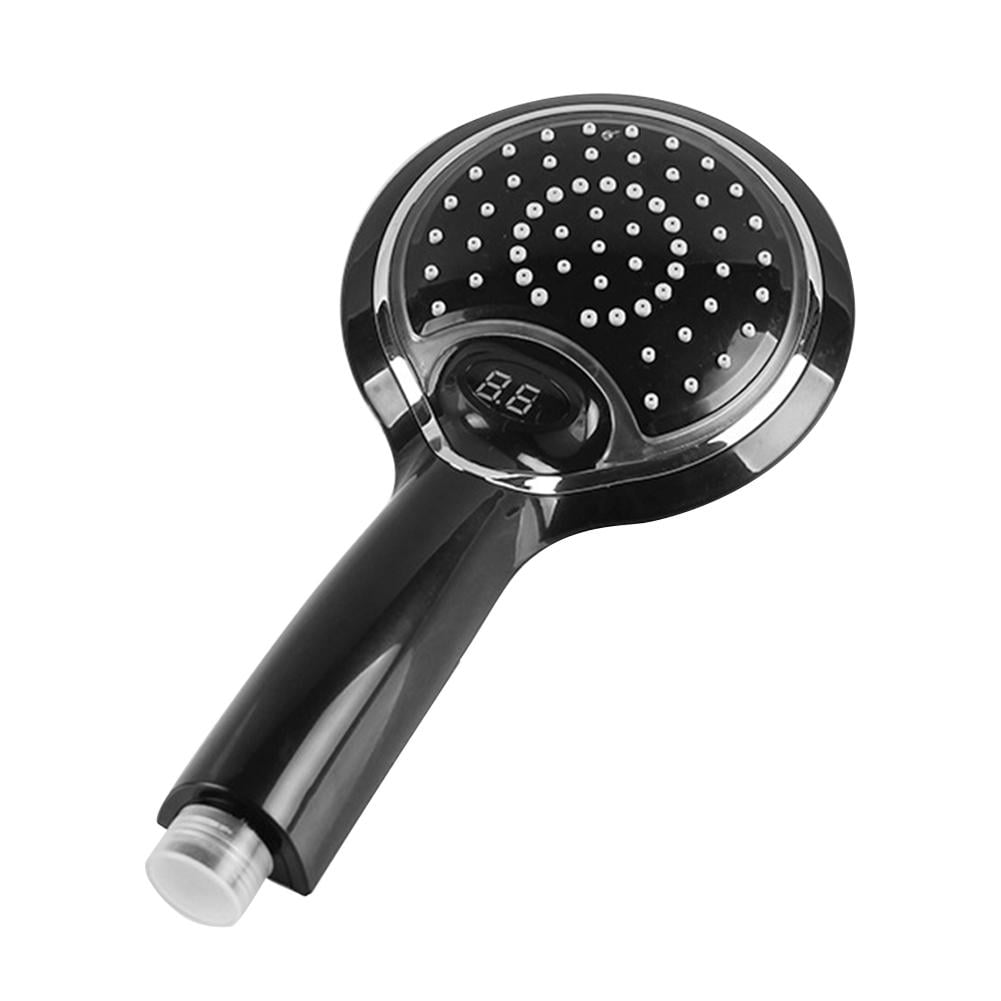 Handheld Bathroom 3 Color Digital Temperature Display Shower Head Sprinkler 