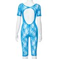 thumbnail image 4 of Gspmoly Shorts de Course pour Femmes, Combishort d'Été Décontracté en Dentelle Respirante Uni pour Femmes, Combishort Shorts de Randonnée pour Femmes jusqu'à 70 % de Rabais Bleu TTG, 4 of 7
