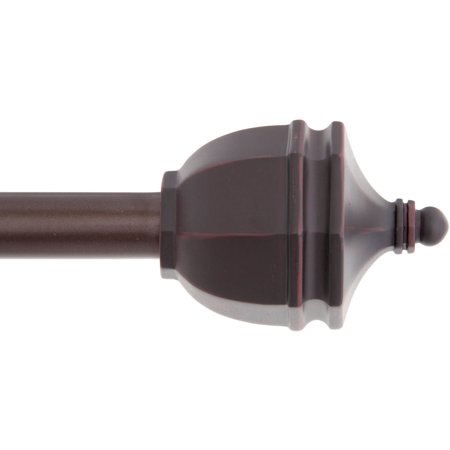 Kenney 48-86  Germaine Weathered Brown Curtain Rod