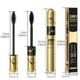 NaturalLooking Mascara ﻿ Lengthening Mascara 2 In 1 Action Volume