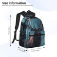 thumbnail image 2 of Disketp Mystical Forest Elk Mochila Ligera Clásica con Múltiples Bolsillos, Mochila Casual para Hombre y Mujer, Ideal para Escuela, Trabajo y Viajes, 2 of 6
