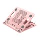 thumbnail image 2 of Soporte para computadora portátil, soporte plegable para computadora portátil, base portátil, estación de ángulo ajustable, elevador para portátil, Rosa, 2 of 8