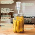 thumbnail image 4 of Kit de fermentación tapas de fermentación pesos de vidrio airlocks anillos de silicona para frascos de boca ancha, 4 of 7