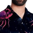 thumbnail image 5 of Cancer Constellation Men's Short Sleeve Beach Shirts, Hawaiian Printed Button Down Summer Casual Unisex Men's Shirts, 5 of 6