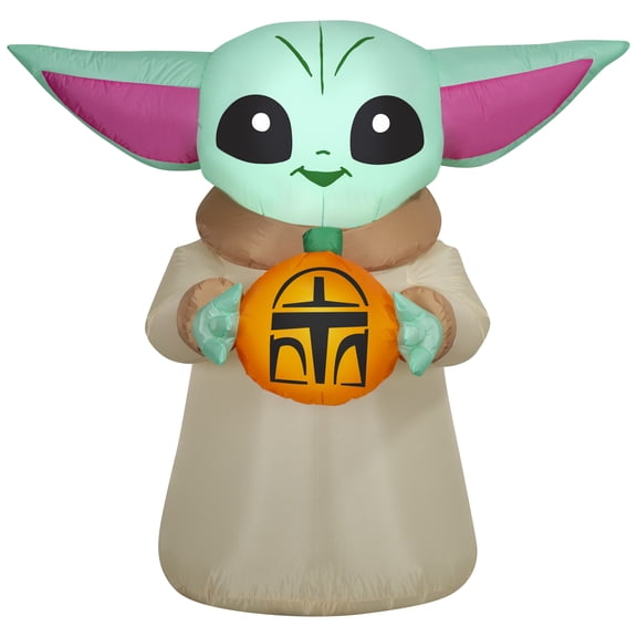 Airblown Halloween Grogu Medium Star Wars Yard Inflatable with LED Lights 4 ft