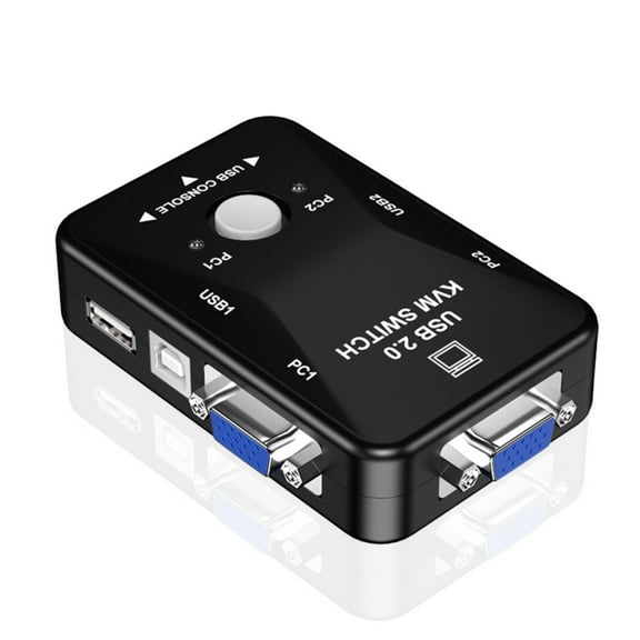USB KVM Switcher 1080P VGA Splitter for Seamlessly Computer Management 2/4Port