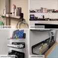 thumbnail image 2 of BRILLAR Estantes de pared negros que ahorran espacio: juego de 2, estante acrílico de 9 pulgadas para dormitorio, baño, cocina, sala de estar, oficina, 2 of 5