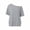 Gray, variant on Women's One Shoulder Plain Shirts Summer Oversized Short Sleeve Basic T-Shirt Fashion Casual Beach Cruise Tops Wine