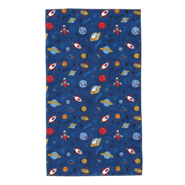 Balery Space Toalla de Microfibra Premium con Estampado – 27.5x16 pulgadas, Alta Absorción, Suave y Aterciopelada, Secado Rápido