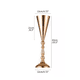 thumbnail image 2 of 2pcs Base Soporte Portaflores Velas Metal Decora Fiesta Boda DORADO, 2 of 5