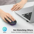 thumbnail image 4 of Cimetech Bluetooth Mouse, Wireless Rechargeable Mouse, LED Silent Computer Mice with Dual Mode (Bluetooth 5.1 and 2.4G), Slim Optical Mouse, Compatible with iPad, Laptop, PC, Mac, Windows-Black, 4 of 8